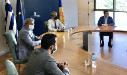 Με τον Υπουργό Περιβάλλοντος και Ενέργειας Κώστα Σκρέκα συναντήθηκε ο Κωνσταντίνος Ζέρβας