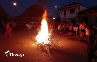 Χαλκιδική: Αναβίωσε το έθιμο με τις φωτιές του Άι Γιάννη (ΒΙΝΤΕΟ & ΦΩΤΟ)