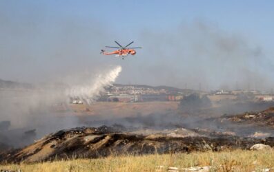 Βελτιωμένη εικόνα από την πυρκαγιά στην Βόλβη