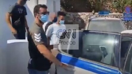 Φολέγανδρος: Βίντεο από τη μεταγωγή του 30χρονου δράστη