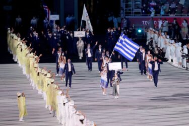 Ολυμπιακοί Αγώνες: Κορακάκη και Πετρούνιας πρώτοι στην τελετή έναρξης στο Τόκιο (ΒΙΝΤΕΟ)