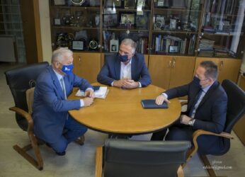 Επίσκεψη Πέτσα – Καλαφάτη στο Δημαρχείο Αμπελοκήπων–Μενεμένης