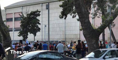 Θεσσαλονίκη: Κινητοποίηση κατά του υποχρεωτικού εμβολιασμού για τον κορονοϊό (ΦΩΤΟ)