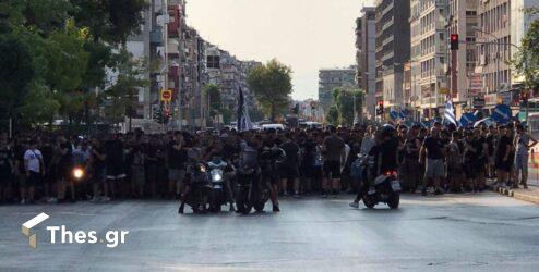Θεσσαλονίκη: Στο δρόμο οπαδοί του ΠΑΟΚ εναντίον του αθλητικού νόμου και του εμβολιασμού (ΦΩΤΟ)
