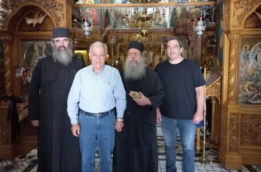 Ο Λάζαρος Κυρίζογλου στην Ιερά Μονή Οσίου Δαβίδ