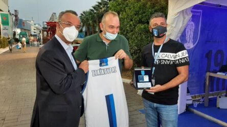 Με φανέλα του Ηρακλή ο Χρήστος Σταϊκούρας