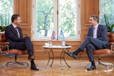 Με το Σλοβάκο ομόλογό του συναντήθηκε ο Κυριάκος Μητσοτάκης