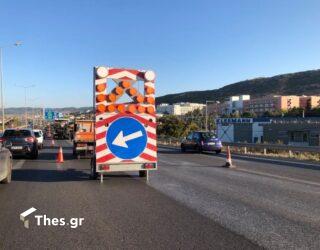 Θεσσαλονίκη: Εργασίες ασφαλτόστρωσης στην Εσωτερική Περιφερειακή Οδό