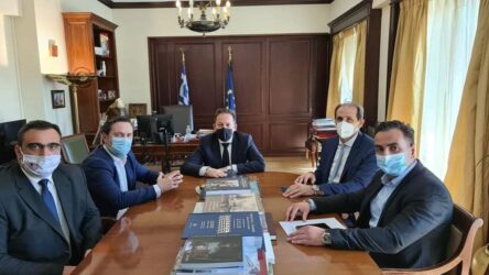 Συναντήσεις του δημάρχου Νάουσας με Πέτσα και Βεσυρόπουλο