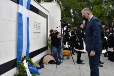Καλαφάτης: «Τιμούμε την θυσία των Κασσανδρινών, την προσφορά τους στην Εθνεγερσία των Ελλήνων» (ΒΙΝΤΕΟ)