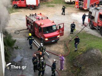 Θεσσαλονίκη: Στις φλόγες διαμέρισμα στη Μοναστηρίου