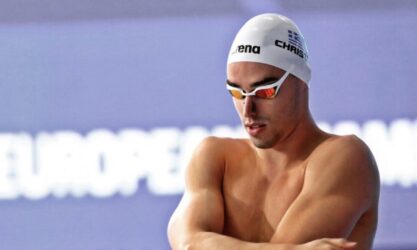 Κολύμβηση: Χάλκινο μετάλλιο και ρεκόρ για τον Χρήστου