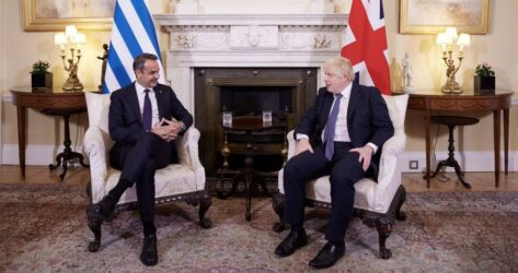 Λονδίνο: Ολοκληρώθηκε η συνάντηση Μητσοτάκη – Τζόνσον (ΒΙΝΤΕΟ)