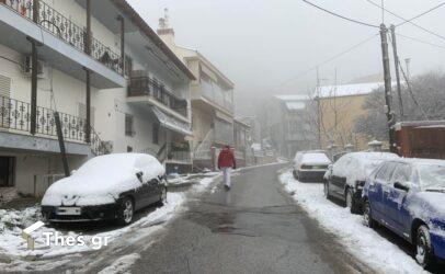 Χορτιάτης χιόνια