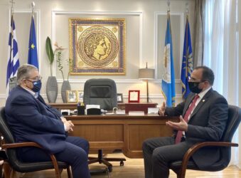 Σέρρες: Επίσκεψη Κουτσούμπα στον Δήμαρχο Αλέξανδρο Χρυσάφη (ΦΩΤΟ)