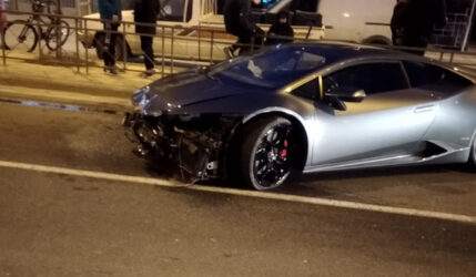 Λάρισα: Τροχαίο ατύχημα με Lamborghini – Ευτυχώς χωρίς θύματα