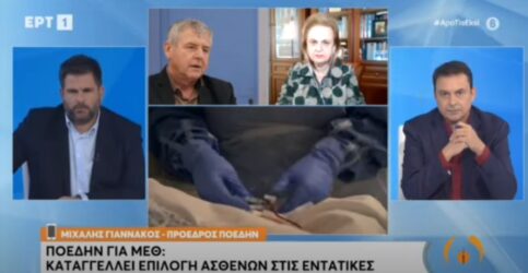 “Αρπάχτηκαν” Παγώνη και Γιαννάκος στον “αέρα” για τις ΜΕΘ (ΒΙΝΤΕΟ)