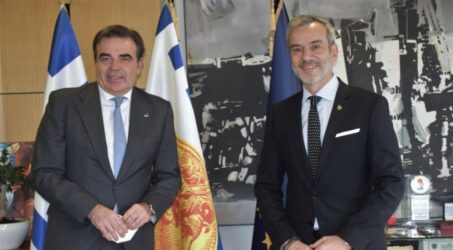 Θεσσαλονίκη: Με τον Αντιπρόεδρο της Κομισιόν Μαργαρίτη Σχοινά συναντήθηκε ο Κωνσταντίνος Ζέρβας