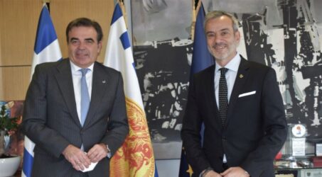 Θεσσαλονίκη: Με τον Αντιπρόεδρο της Κομισιόν Μαργαρίτη Σχοινά συναντήθηκε ο Κωνσταντίνος Ζέρβας