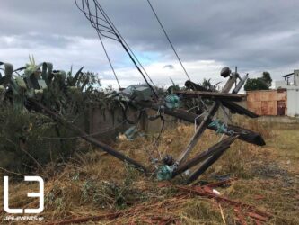 Θεσσαλονίκη: Επεσαν καλώδια υψηλής τάσης – Χωρίς ρεύμα πολλοί καταναλωτές