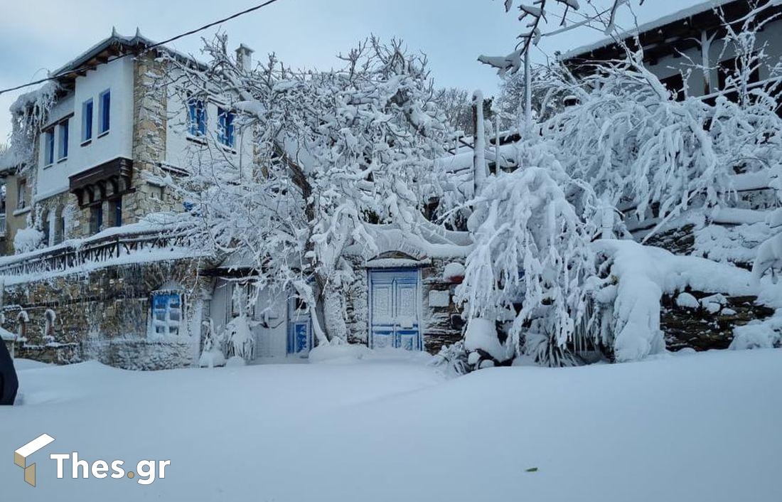 Θάσος χιόνια