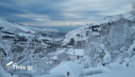 Καιρός: Εντυπωσιακή εικόνα της χιονισμένης Μακεδονίας από δορυφόρο