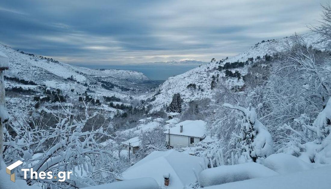 Θάσος χιόνια