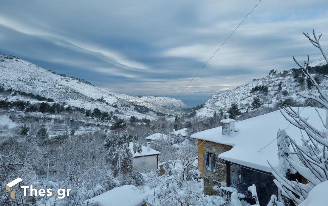 Θάσος χιόνια