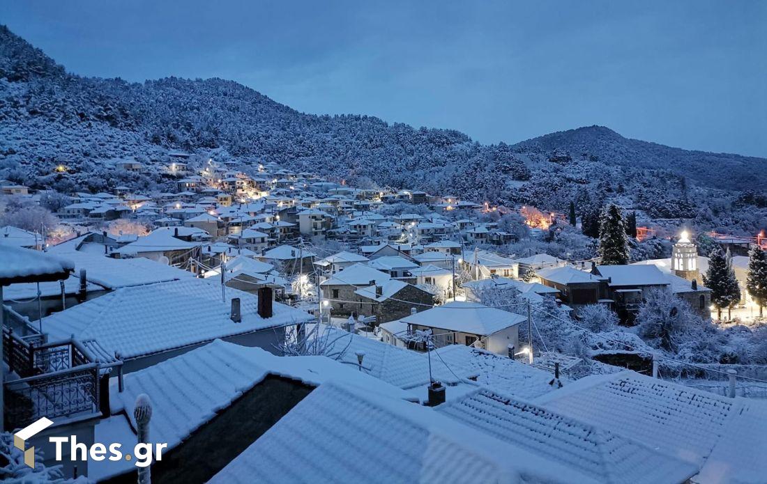 Θάσος χιόνια καιρός