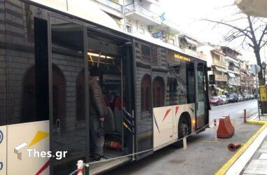 Θεσσαλονίκη: Αναστάτωση στην Λαγκαδά – Συγκρούστηκαν δύο λεωφορεία