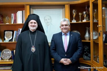 Συνάντηση του Πρύτανη του ΑΠΘ με τον Αρχιεπίσκοπο Αμερικής Ελπιδοφόρο (ΦΩΤΟ)