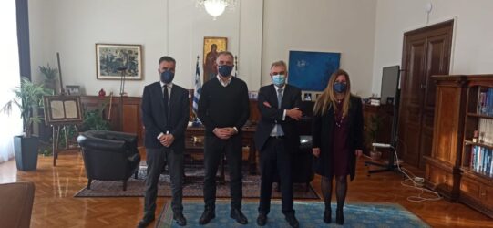 Σύσκεψη Εργασίας του Σταύρου Καλαφάτη με τον Στέφανο Κοτσώλη και τον Δημήτρη Φινοκαλιώτη (ΦΩΤΟ)