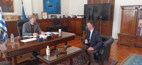 Με τον νέο πρόεδρο του ΔΣΘ συναντήθηκε ο Σταύρος Καλαφάτης