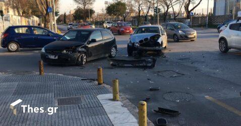 Θεσσαλονίκη: Τροχαίο με έναν τραυματία στην Αγίου Δημητρίου (ΒΙΝΤΕΟ & ΦΩΤΟ)