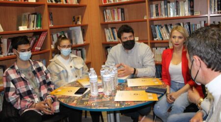 Με μαθητές του δήμου Κορδελιού Ευόσμου συναντήθηκε ο Αλέξης Γεωργούλης
