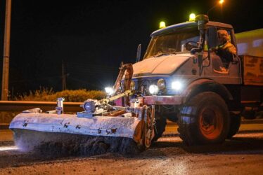 Θεσσαλονίκη: Νυχτερινές εργασίες διαγράμμισης στον Περιφερειακό