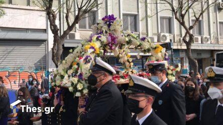 Θεσσαλονίκη: Η περιφορά του Επιταφίου του Αγίου Μηνά (ΒΙΝΤΕΟ & ΦΩΤΟ)