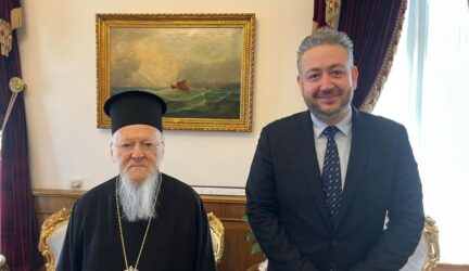 Με τον Οικουμενικό Πατριάρχη Βαρθολομαίο συναντήθηκε ο Παντελής Τσακίρης