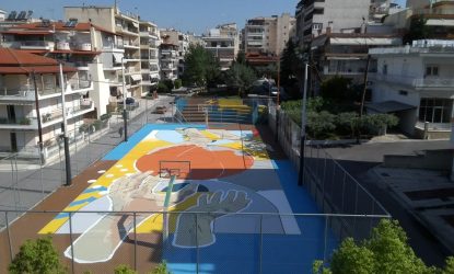 Εύοσμος: Παραδόθηκε το πλήρως ανακαινισμένο γήπεδο μπάσκετ στο Πάρκο Κριεζώτου
