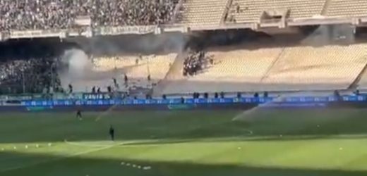 Τελικός Κυπέλλου Ελλάδος: Επεισόδια στην εξέδρα του Παναθηναϊκού (ΒΙΝΤΕΟ)