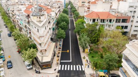 Δήμος Θεσσαλονίκης: Νέα άσφαλτος σε έντεκα δρόμους μέσα σε ούτε δύο εβδομάδες (ΦΩΤΟ)