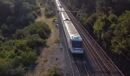 Θεσσαλονίκη: Η στιγμή που το “Λευκό Βέλος” γκαζώνει από βίντεο drone