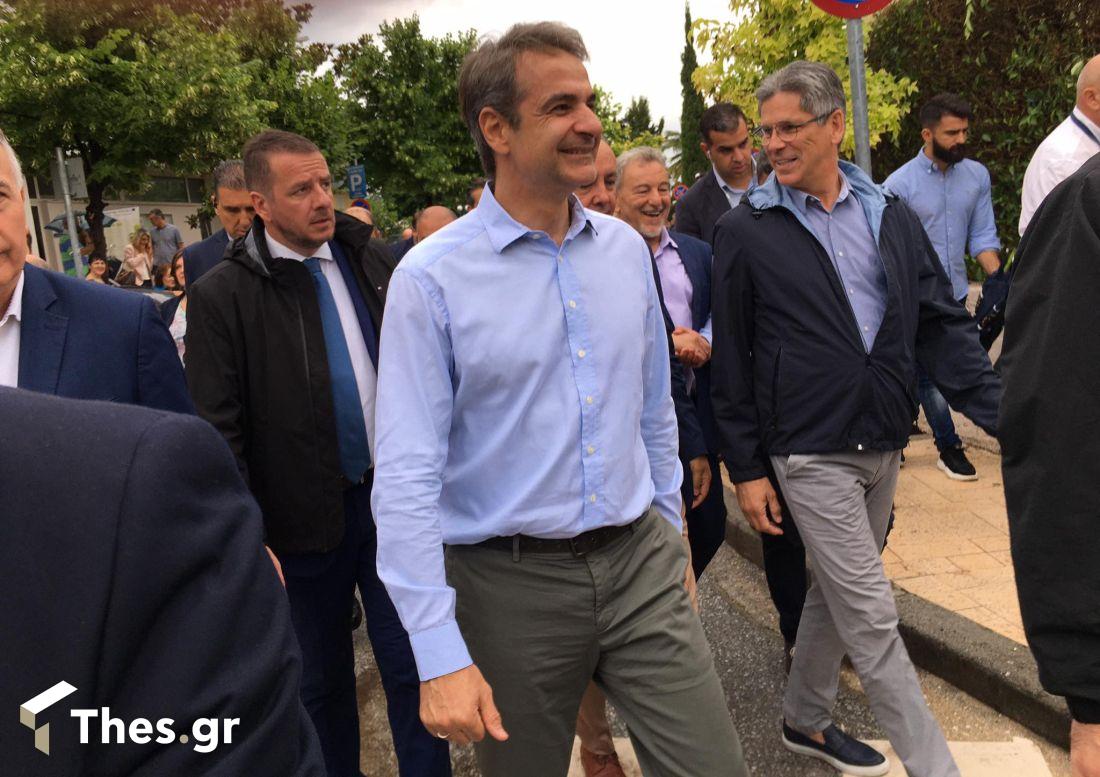 Κυριάκος Μητσοτάκης επίσκεψη Θέρμη Θεσσαλονίκη πρωθυπουργός