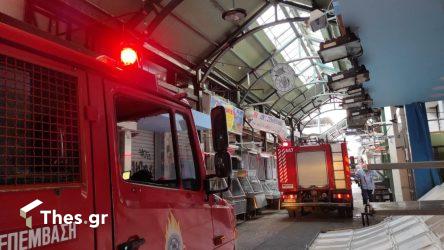 Θεσσαλονίκη: Ξέσπασε φωτιά σε μαγαζί στο Καπάνι (ΒΙΝΤΕΟ & ΦΩΤΟ)