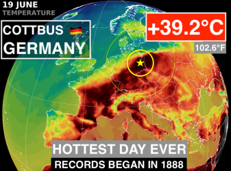 Γερμανία: “Χτύπησε” κόκκινο η θερμοκρασία – “Καμίνι” η Κεντρική Ευρώπη