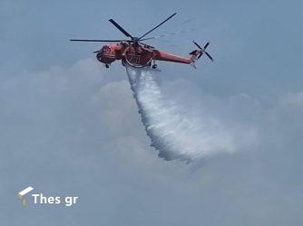 Θεσσαλονίκη: Μεγάλη φωτιά στην Θέρμη – Μήνυμα του 112 στους κατοίκους για ετοιμότητα