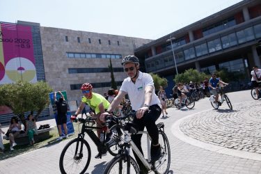 Με τη συμμετοχή Ζέρβα ποδηλατοπορεία στο κέντρο της Θεσσαλονίκης