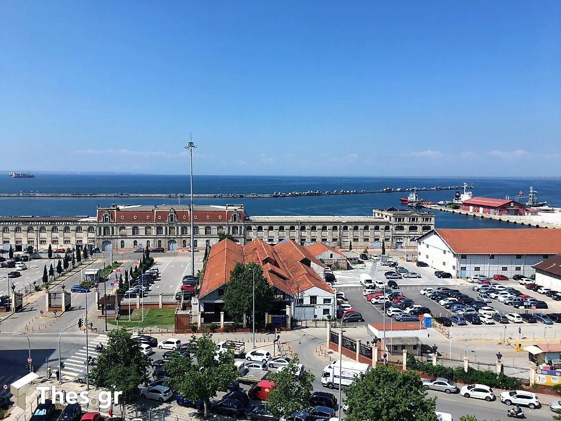 λιμάνι Θεσσαλονίκης λιμάνι από ψηλά
