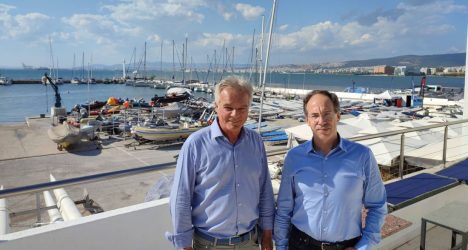 Θεσσαλονίκη: Τις εγκαταστάσεις του Ναυτικού Ομίλου επισκέφθηκε ο Γιώργος Μαυρωτάς