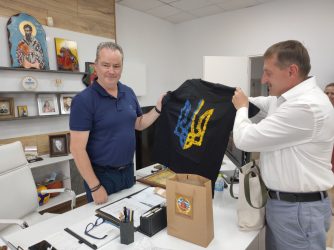 Ο δήμαρχος Κατερίνης υποδέχτηκε την αντιπροσωπεία της Ουκρανικής πόλης Drohobych (ΦΩΤΟ)